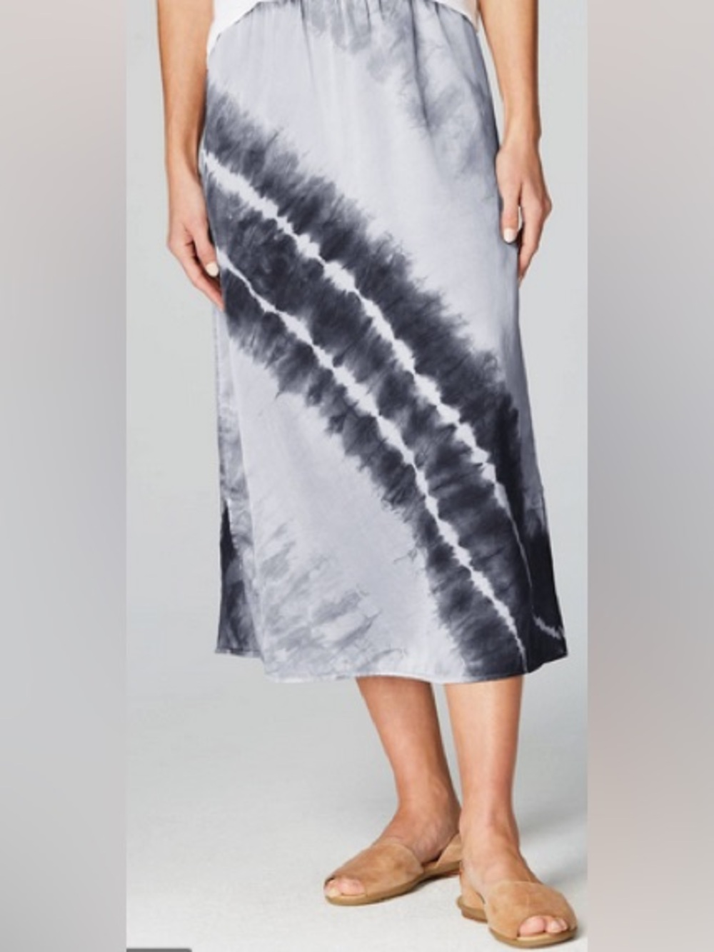 Pure J.Jill Silk Bland Midi Skirt NWT Retail $109